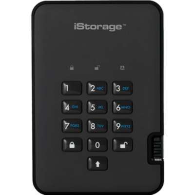 iStorage IS-DA2-256-SSD-2000-B 2TB diskAshur2 USB 3.1 Portable encrypted SSD Drive - Black