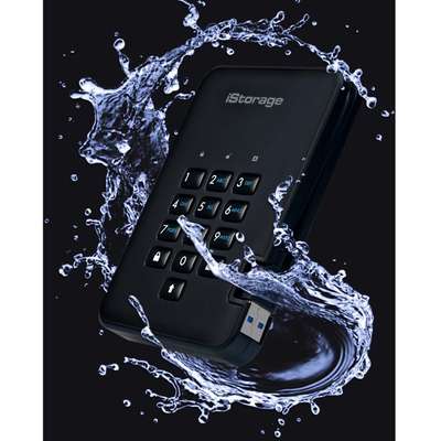 iStorage IS-DA2-256-SSD-2000-B 2TB diskAshur2 USB 3.1 Portable encrypted SSD Drive - Black