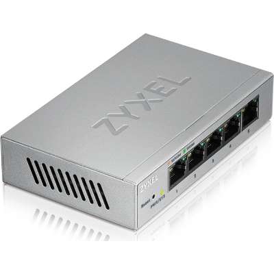 Zyxel GS1200-5 - Fanless 5 Port Gbe L2 Web