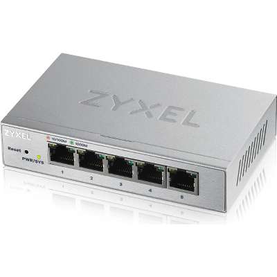 Zyxel GS1200-5 - Fanless 5 Port Gbe L2 Web