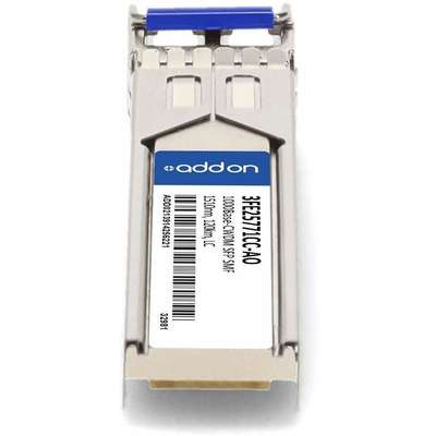 AddOn Alcatel 3FE25771CC Comp XCVR TAA 1G-CWDM LC 1510NM 120KM SMF SFP