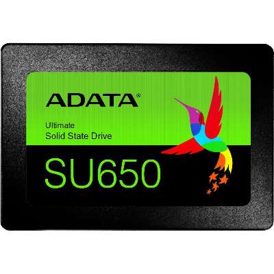 ADATA Technology 120GB ADATA Ultimate SU650 3D TLC 6Gb/s 2.5" SATA III SSD Retail Box - Black