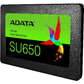 ADATA Technology 120GB ADATA Ultimate SU650 3D TLC 6Gb/s 2.5" SATA III SSD Retail Box - Black