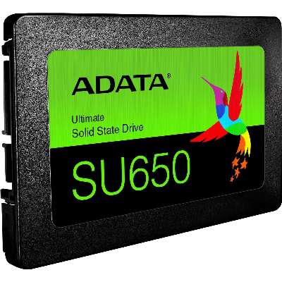 ADATA Technology 120GB ADATA Ultimate SU650 3D TLC 6Gb/s 2.5" SATA III SSD Retail Box - Black