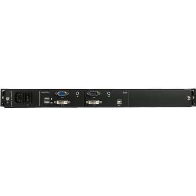 StarTech.com Dual Rail Rackmount KVM Console HD 1U 17" LCD DVI/VGA with Cables