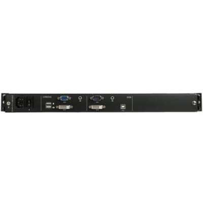 StarTech.com Dual Rail Rackmount KVM Console HD 1U 17" LCD DVI/VGA with Cables