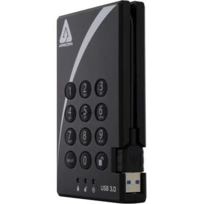 Apricorn 16TB 8TB SSD Aegis Padlock 16TB SSD USB 3.0 Hardware Encrypted