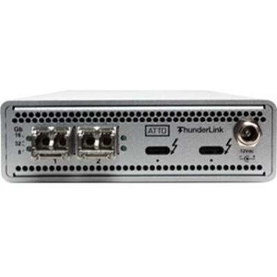 ATTO Technology Dual 40GB to Dual 32GB FC Tbolt 3 Adapter L