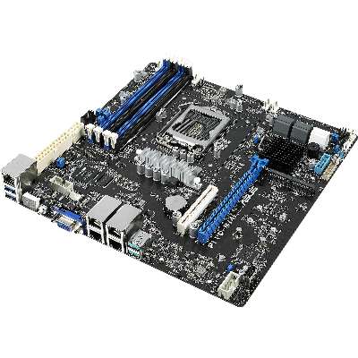 Asus Intel Xeon E micro-ATX Server Motherboard with Rack-optimized Design