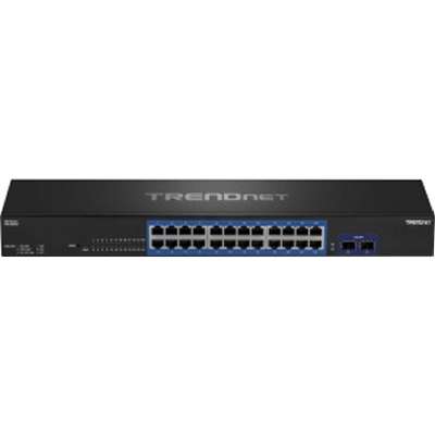 TRENDnet 24-Port Gigabit Switch with 2x10G SFP+ Slots