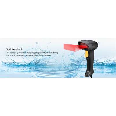 Adesso Spill Resistant Antimicrobial 2D Barcode Scanner