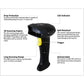 Adesso Spill Resistant Antimicrobial 2D Barcode Scanner