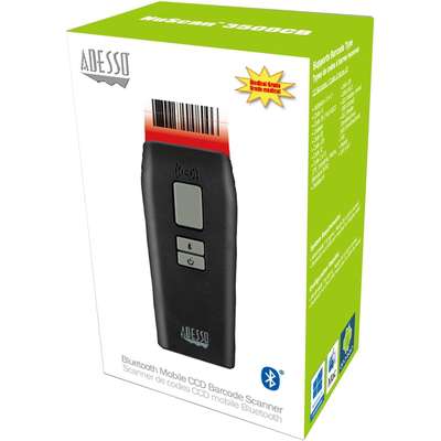 Adesso Bluetooth Antimicrobial Waterproof 2D Barcode Scanner