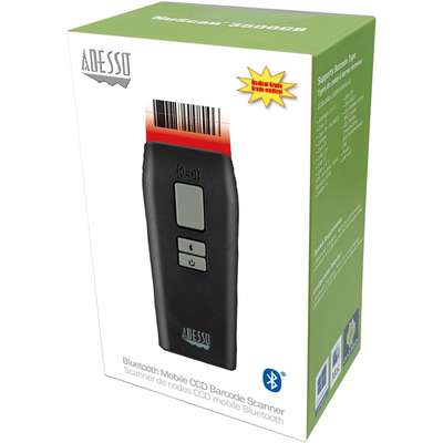 Adesso Bluetooth Antimicrobial Waterproof 2D Barcode Scanner