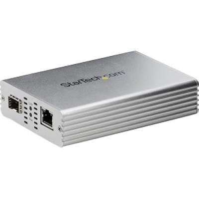 StarTech.com Ethernet Fiber Media Converter - 10Gb - Copper to Fiber