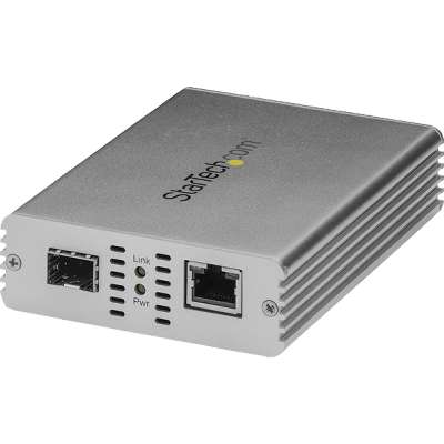 StarTech.com Ethernet Fiber Media Converter - 10Gb - Copper to Fiber