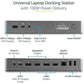 StarTech.com USB-C & USB-A Hybrid Dock with  100W PD - Dual 4K 60Hz HDMI / DP