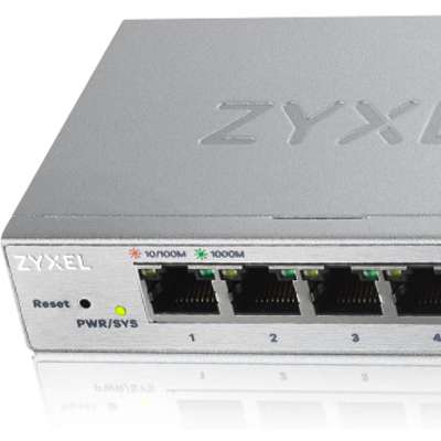 Zyxel GS1200-8 - Fanless 8 Port Gbe L2 Web Managed Switch