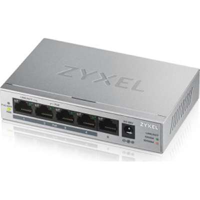 Zyxel GS1005HP 5 Port Gigabit PoE+ Unmanaged Switch 60W Budget