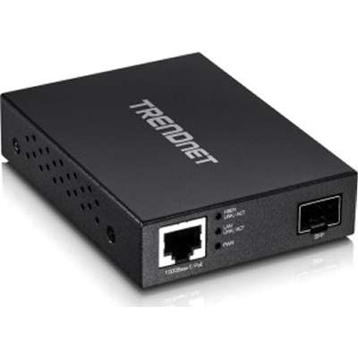 TRENDnet Gigabit PoE PD SFP Fiber Media Converter