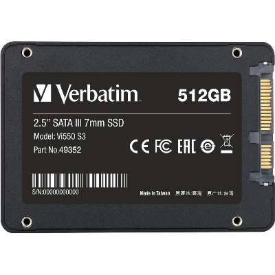 Verbatim 512GB VI550 SSD SATA3 2.5 Internal