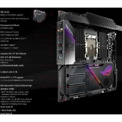 ASUS Intel Lga 3647 for Xeon W-3175X 12 DIMM DDR4 M.2 U.2 Eeb W 10G LAN