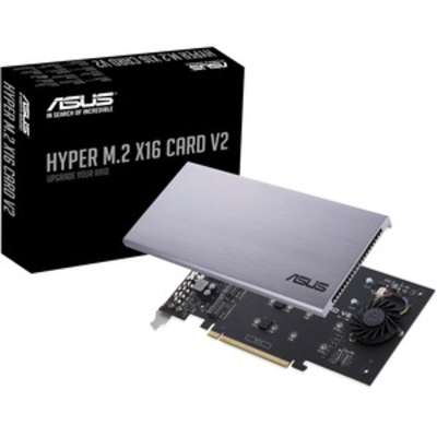 ASUS PCIE 3.0 X4 Expansion Card V2 Supports 4 NVMe M.2 Up to 128 GBPS