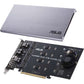 ASUS PCIE 3.0 X4 Expansion Card V2 Supports 4 NVMe M.2 Up to 128 GBPS