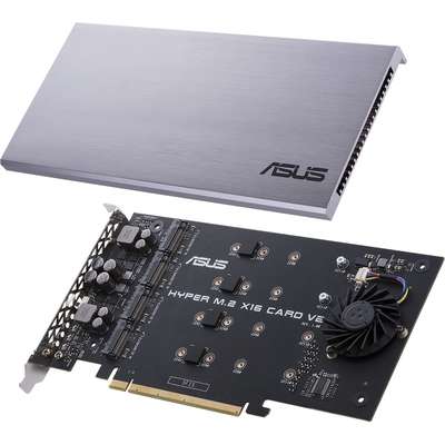ASUS PCIE 3.0 X4 Expansion Card V2 Supports 4 NVMe M.2 Up to 128 GBPS