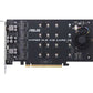 ASUS PCIE 3.0 X4 Expansion Card V2 Supports 4 NVMe M.2 Up to 128 GBPS