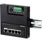 TRENDnet 5-Port Industrial Gigabit PoE+ Wall-Mounted Front Access Switch