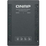 QNAP 2.5 inch SATA to Dual M.2 2280 SATA Drive Adapter Hardware RAID 0/1 JBOD