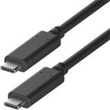 4XEM 6FT/2M USB-C to USB-C Cable M/M USB 3.1 Gen 2 10GBPS Black