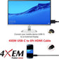 4XEM 6FT/2M USB-C to HDMI Adapter USB-C Video Converter - Black