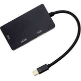 4XEM 3-In-1 Mini Displayport MDP to VGA DVI HDMI Adapter