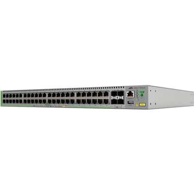 Allied Telesis 48-Port 10/100/1000T PoE+ 4 Port 100/1000X SFP GB Ethernet Managed Software