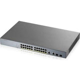 Zyxel 24-Port Gigabit PoE+ L2 Unmanaged Switch