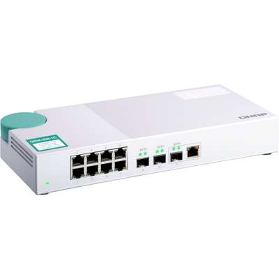 QNAP 8 Port Unmanage 8 1GBE Switch Nbase-T Ports 3 10GBE SFP+