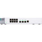 QNAP 8 Port Unmanage 8 1GBE Switch Nbase-T Ports 3 10GBE SFP+