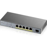 Zyxel 5 Port Web Managed Software Gigabit PoE+ L2 60W with SFP Uplink 802.3BT Support