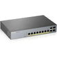 Zyxel 8 Port Web Managed Software Gigabit PoE+ L2 130W with 2 SFP + 2 Gbe Uplink