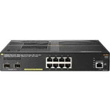 HPE Aruba 2930F 8G PoE+ 2SFP+ TAA JMP Cable na
