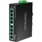 TRENDnet 8-Port Industrial Fast Ethernet PoE+ DIN-Rail Switch