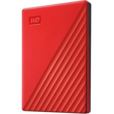 Western Digital WD 2TB My Passport Portable External Hard Drive, Red