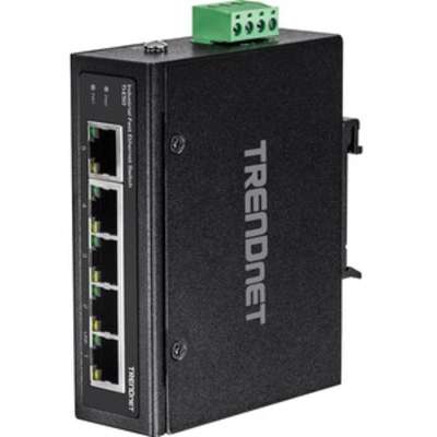 TRENDnet 5-Port Industrial Fast Ethernet DIN-Rail Switch