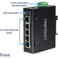 TRENDnet 5-Port Industrial Fast Ethernet DIN-Rail Switch
