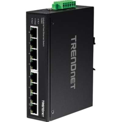 TRENDnet 8-Port Industrial Fast Ethernet DIN-Rail Switch