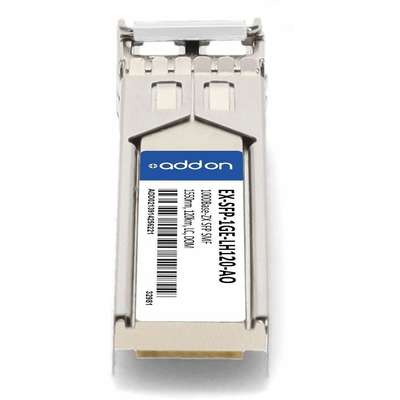 AddOn Juniper Ex-SFP-1GE-LH120 Comp TAA 1G-ZX LC 1550NM 120KM SFP XCVR