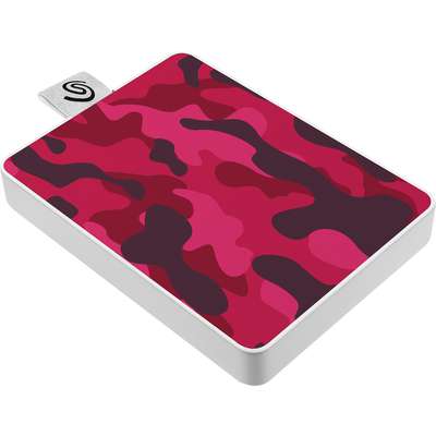 Seagate 500GB One Touch Special Edition SSD USB 3.0 - Camo Red