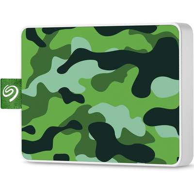 Seagate 500GB One Touch Special Edition SSD USB 3.0 - Camo Green